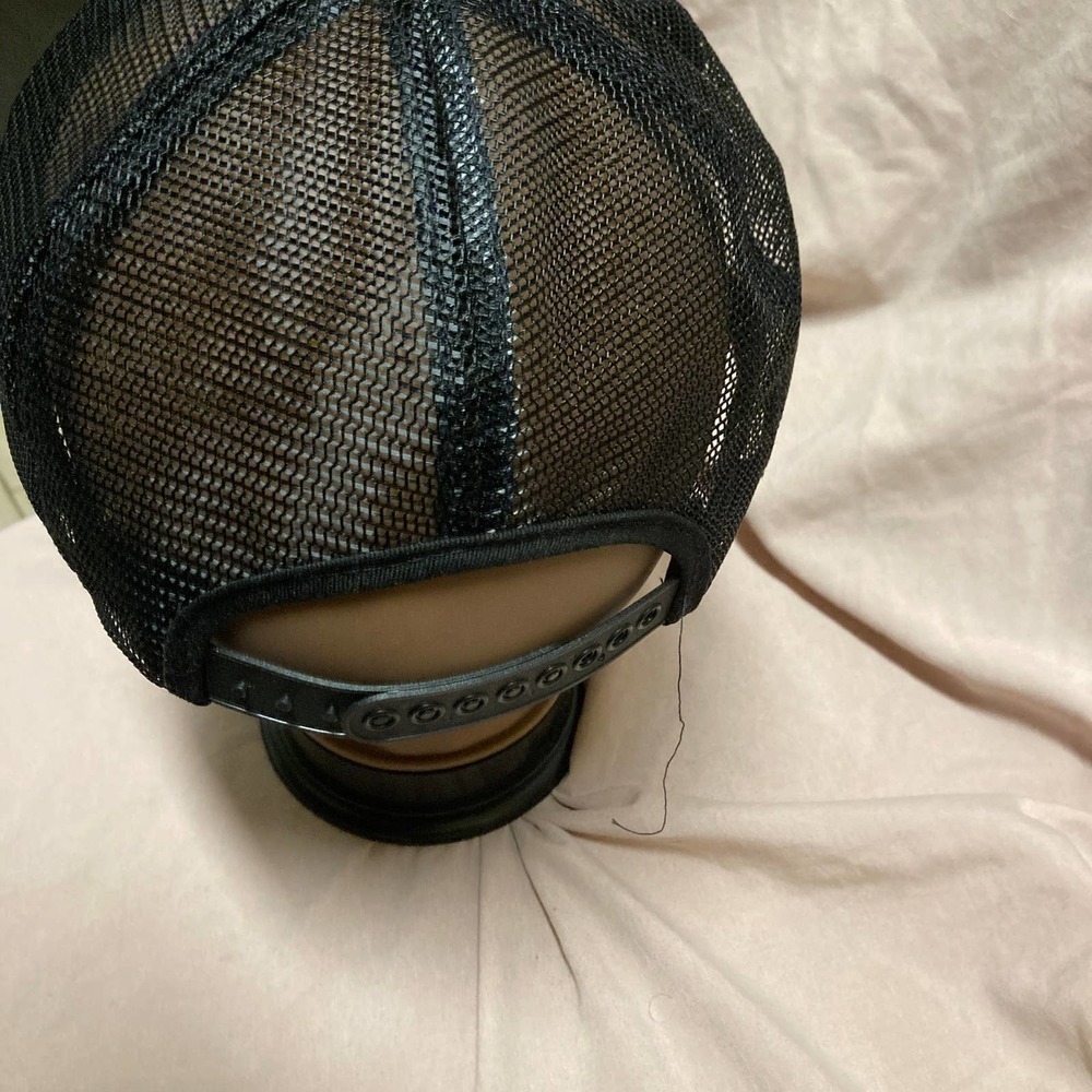 Vintage Basic Patch Black Trucker Style Snapback … - image 2